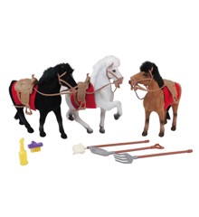 Happy People - Three Horses w. Different Colors (43234)