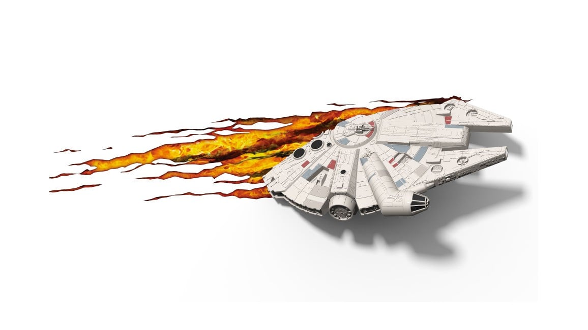 Star Wars 3D Wall Light - Millenium Falcon