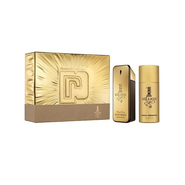 Paco Rabanne - 1 Million EDT 100 ml + Deodorant Spray 150 ml - Gavesæt