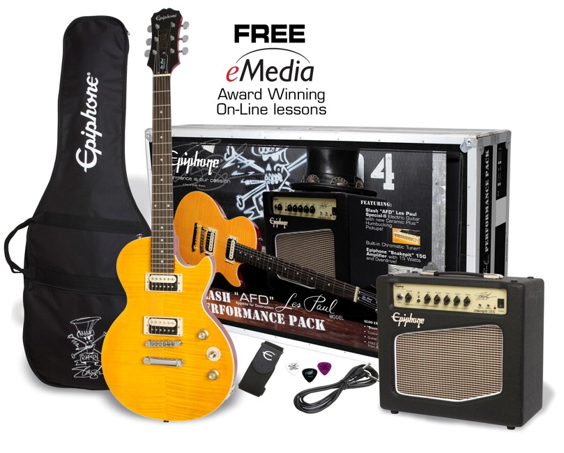 Epiphone - "AFD" Les Paul Special II Performance Pack - Elektrisk Guitar Start Pakke