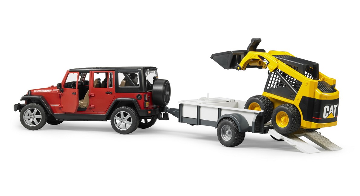 Bruder - Jeep Wrangler Rubicon med trailer (2925)