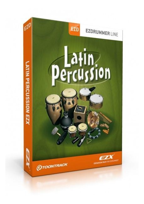 Toontrack - EZX Latin Percussion - Udvidelses Pakke Til EZdrummer (DOWNLOAD)