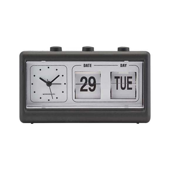 Retro Clock W Alarm And Calendar, Alarm Clock Vintage