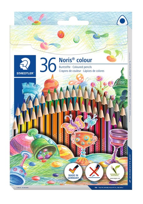 Staedtler - Noris colour driehoekige kleurpotloden, 36 stuks (187 CD36)