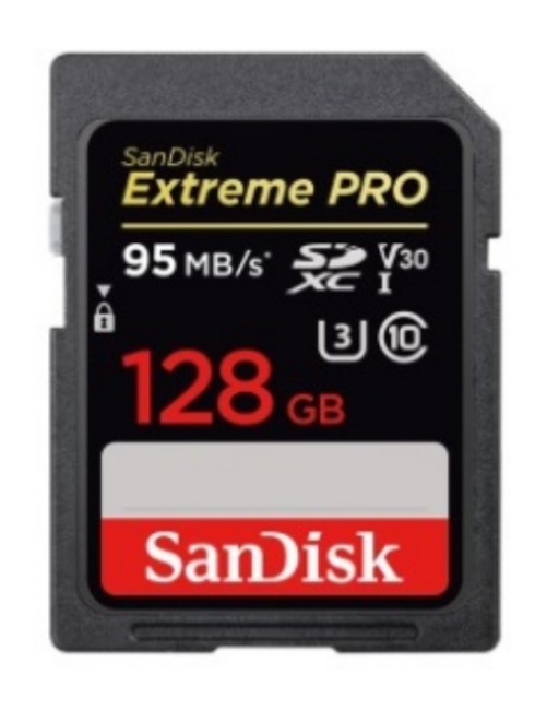 Sandisk Extreme PRO, 128 GB 128GB SDXC UHS-I Class 10 memory card