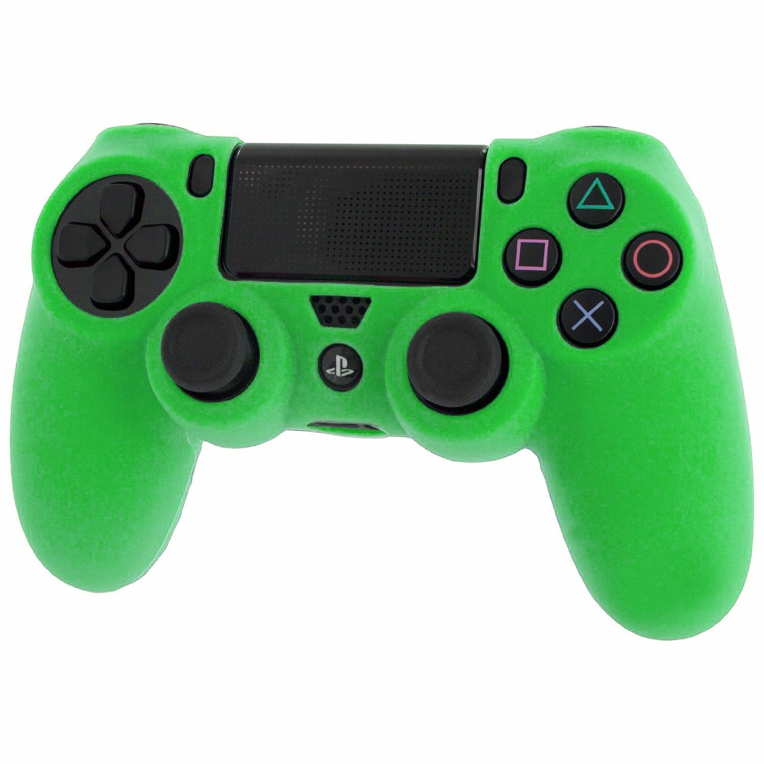 Kop Zedlabz Soft Silicone Rubber Skin Grip Cover For Sony Ps4 Controller With Ribbed Handle Green