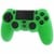 ZedLabz soft silicone rubber skin grip cover for Sony PS4 controller with ribbed handle - green thumbnail-2
