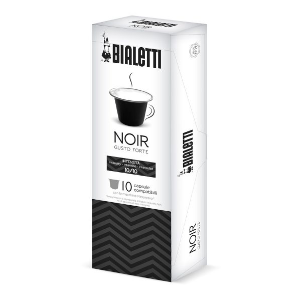 eksekverbar Vend om Takt Køb Bialetti - Espresso Kapsler Noir Kompatible Med Nespresso 10 pakker á  10 - Sort