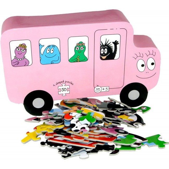 Barbo Toys - Puzzle - Barbapapa Transport (9 puslespil)