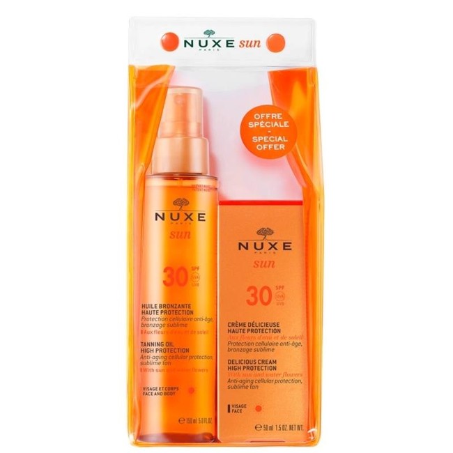 ​Nuxe - SPF 30 Delicious Face 50 ml & Body Oil Spray 150 ml Duopack
