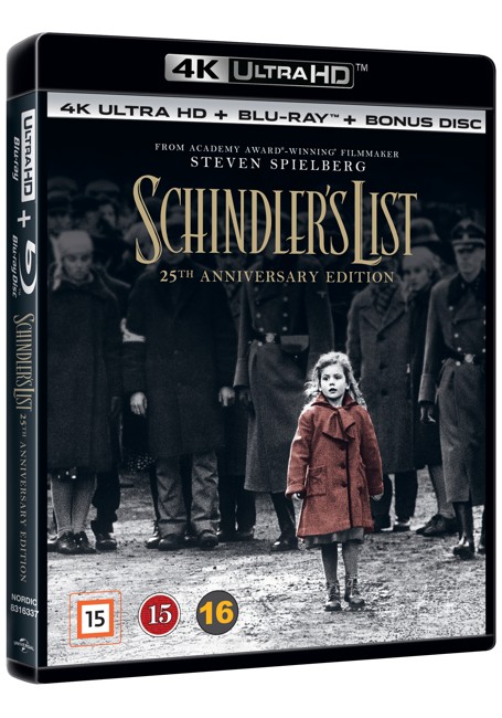 Schindlers list (4K + Blu ray)
