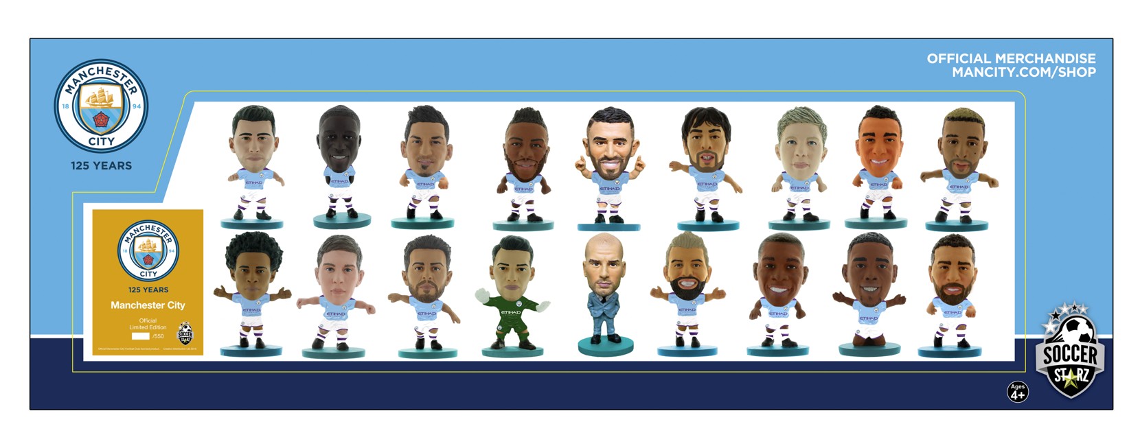 Soccerstarz - Man City Team Pack 18 players (2019/20 Version)