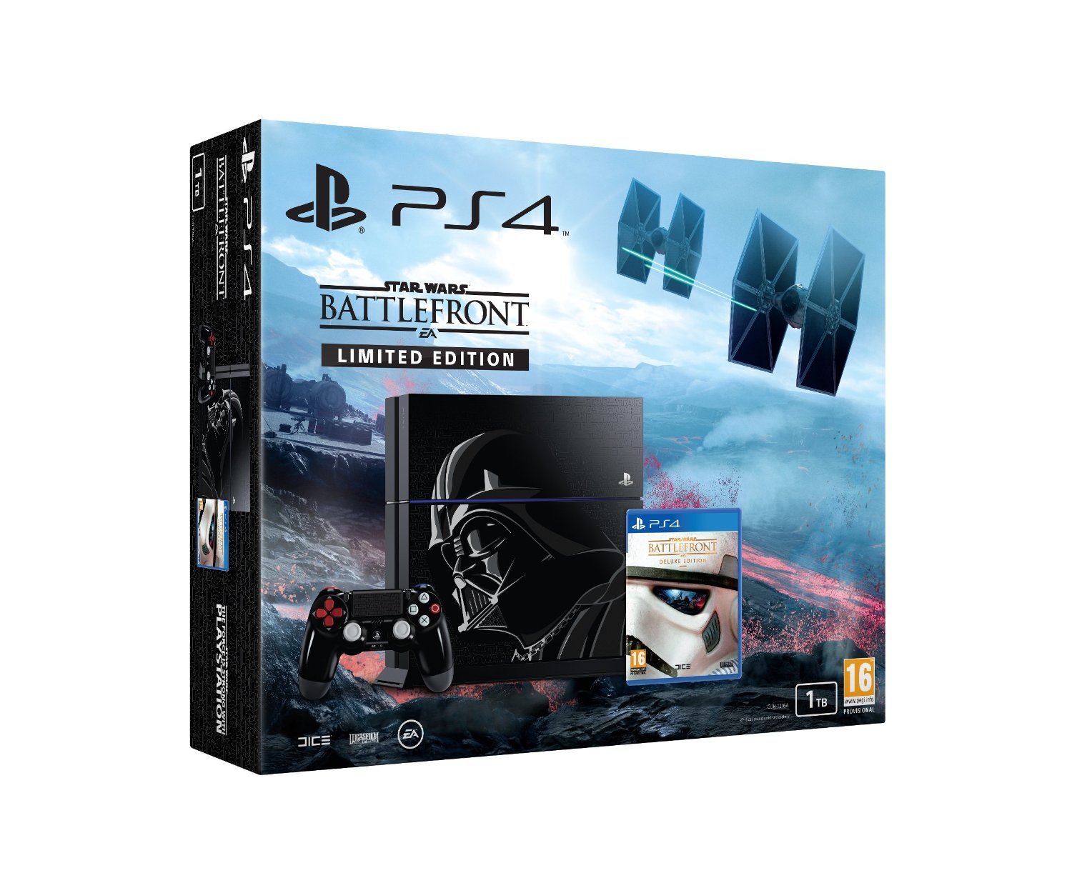  PlayStation 4 Pro 1TB Limited Edition Console - Star Wars  Battlefront II Bundle [Discontinued] : Video Games