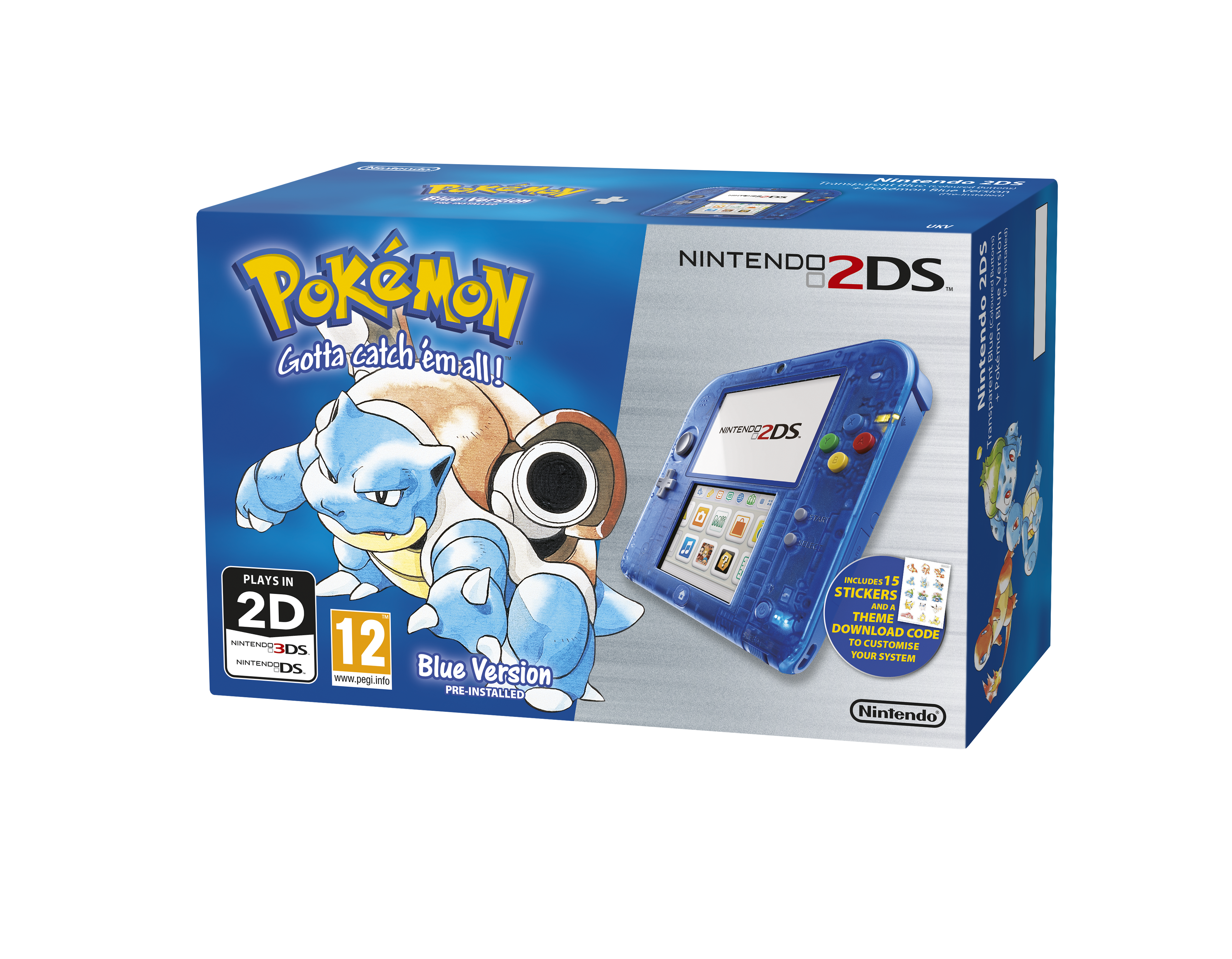 Buy Nintendo 2ds Console Special Edition Pokemon Blue Edition