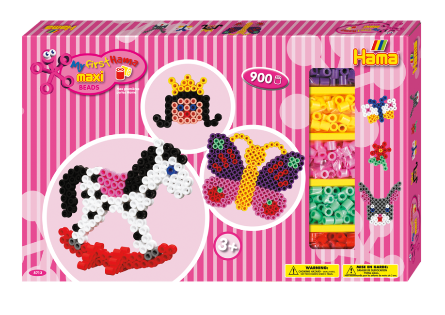 HAMA  - Maxi Beads - Giant gift box - Pink (8713)