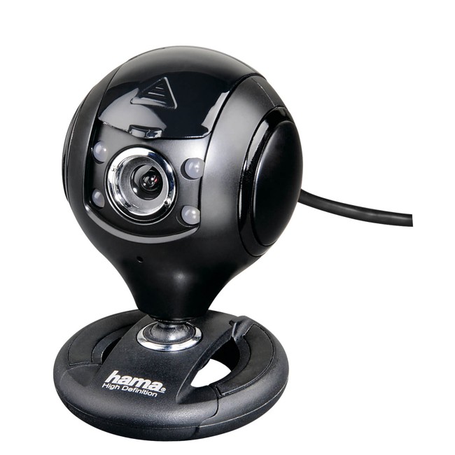 HAMA Webcam HD Spy Protect 16:9 Sort
