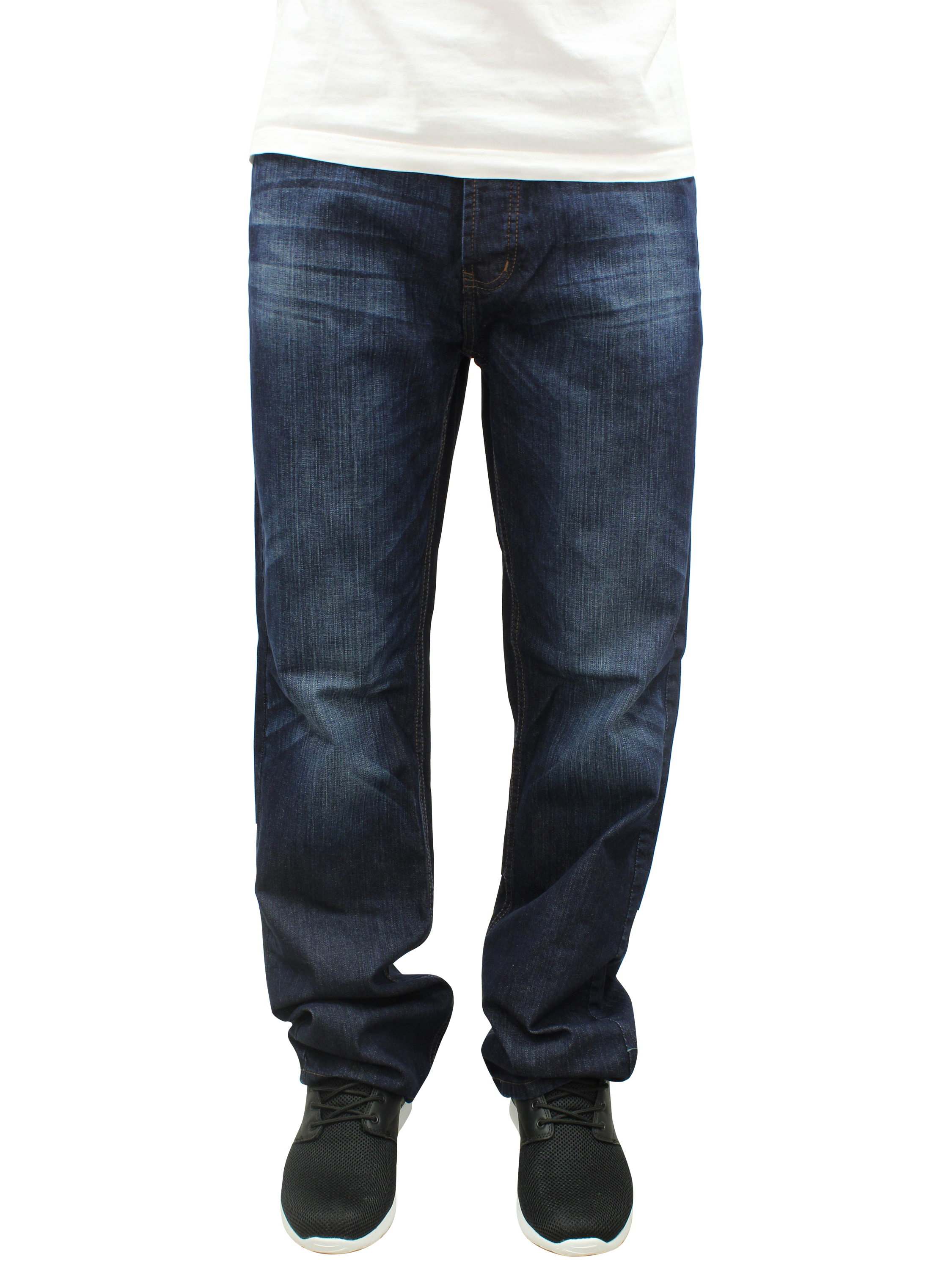 Buy Rocawear 'Anniv Stitching' Jeans - Mid Blue