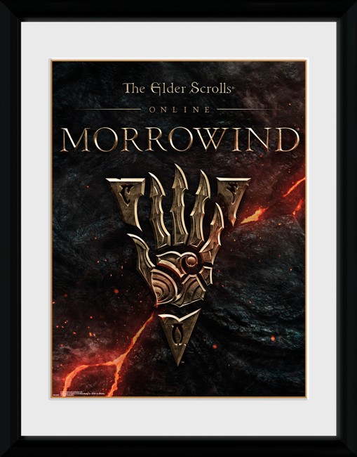 Elder Scrolls Online Morrowind Logo Framed Collector Print 30x40cm