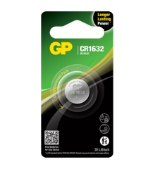 GP - Lithium Cell Battery CR1632, 3V, 1-pack