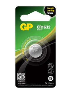 GP - Lithium Cell Battery CR1632, 3V, 1-pack