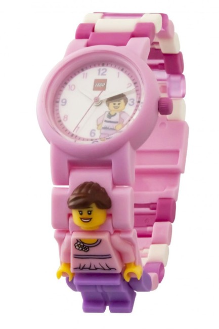 LEGO - Armbåndsur - Klassisk - Pink med Mini Figur