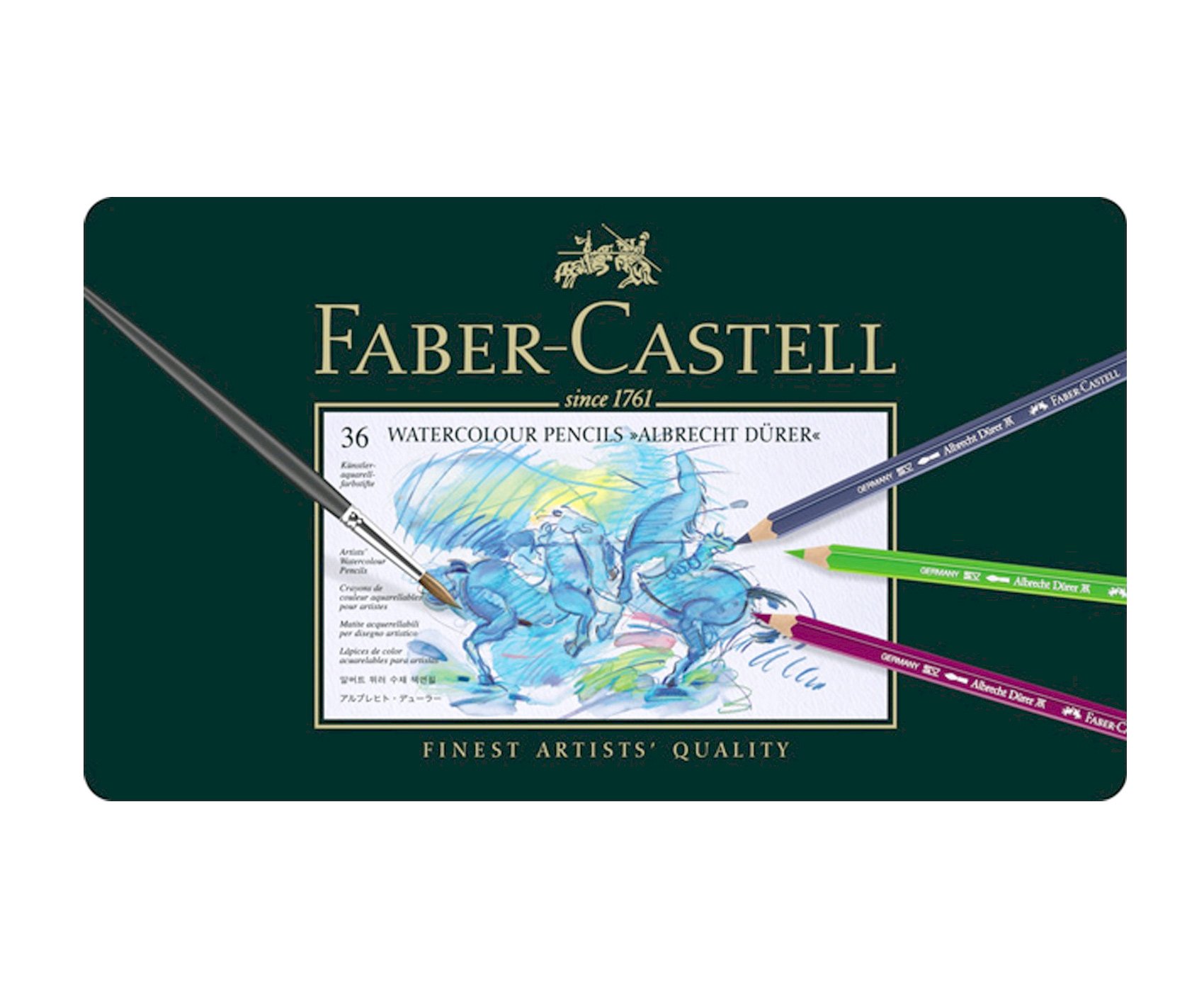 Faber-Castell - Albrecht Dürer Akvarel farveblyanter - Metalæske med 36 stk (117536)