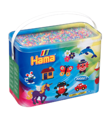 Hama Beads - Midi - Pastel Mix - 30.000 pcs (208-50)