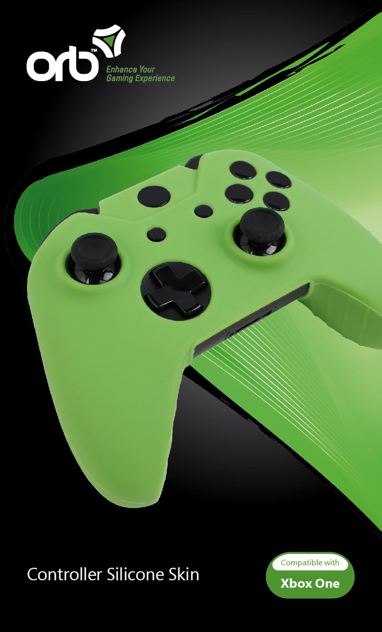 Xbox One - Silicon Skin Green (ORB) - Videospill og konsoller