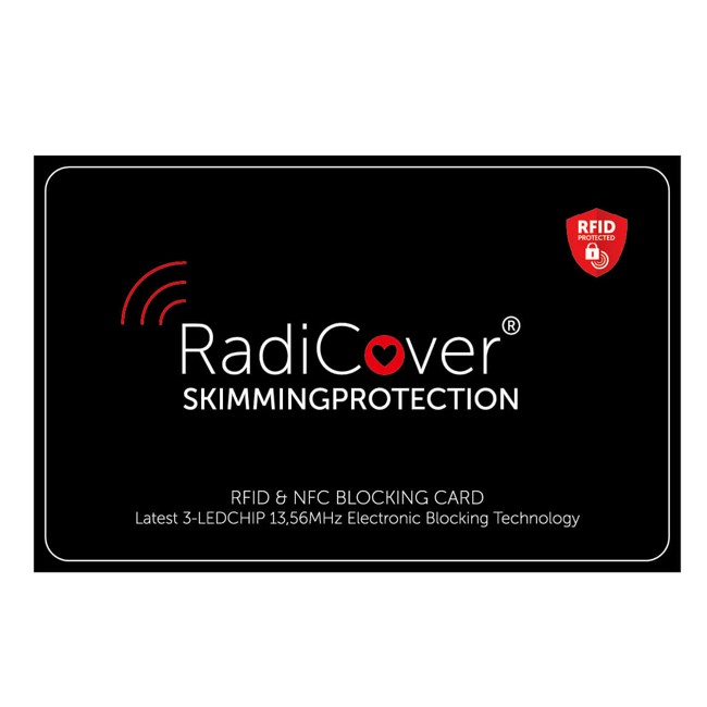 RadiCover - Skim-Block Kort 3-Led RFID NFC Skimmingbeskyttelse