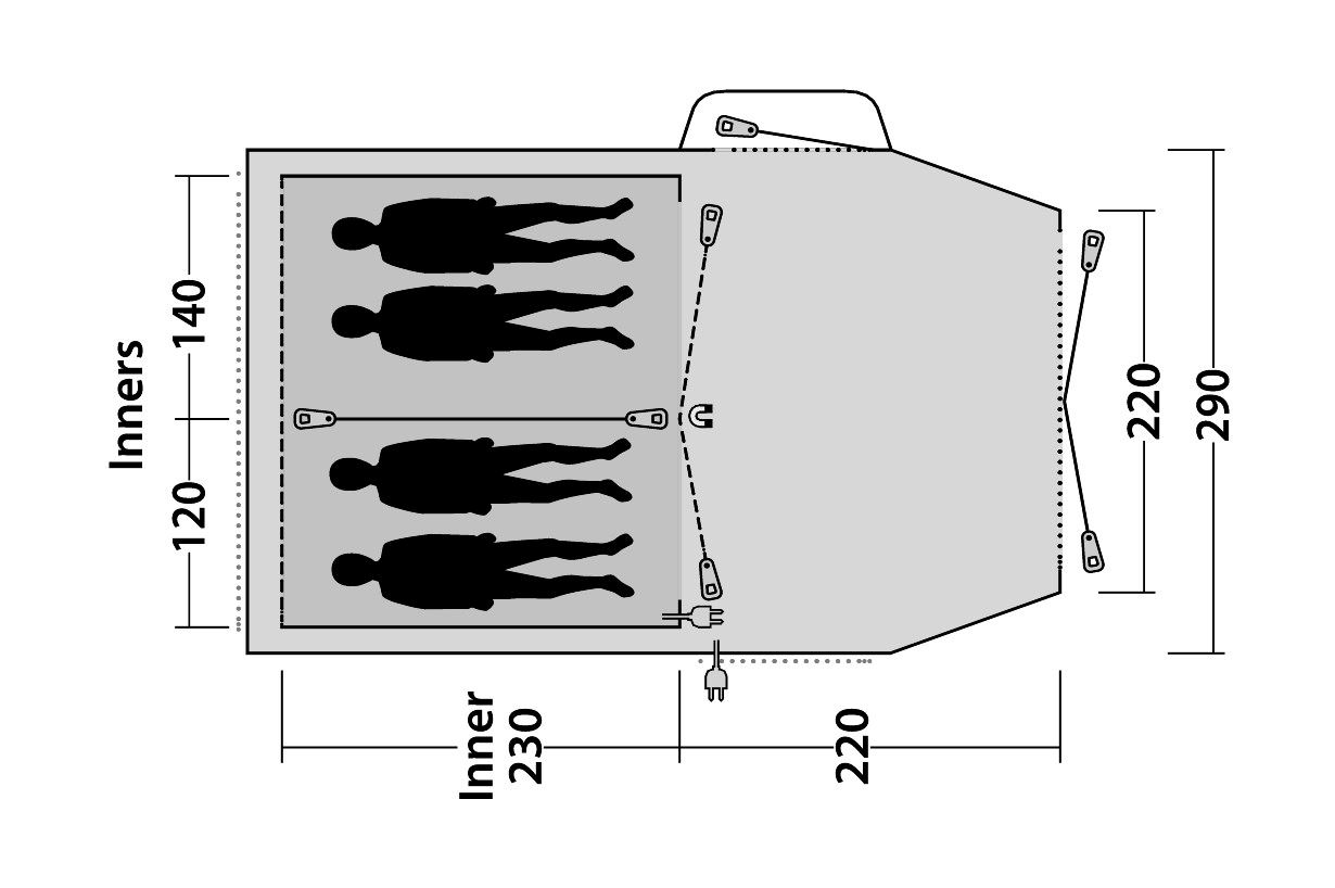 Koop Outwell Nevada 4P Tent 4 Person (111060) incl Koop Outwell Nevada 4P Tent 4 Person (111060) incl