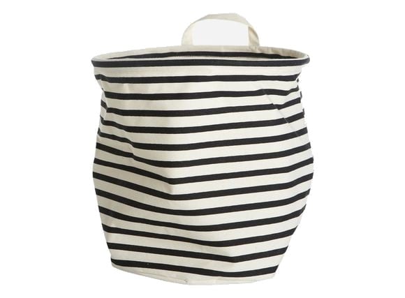 House Doctor - Storage Bag Stripes Medium - Black/White (Ls0350)
