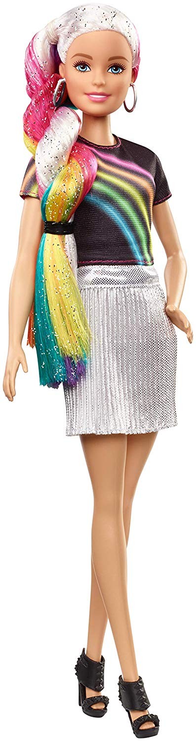 Buy Barbie Rainbow Sparkle Hair Doll Fxn96