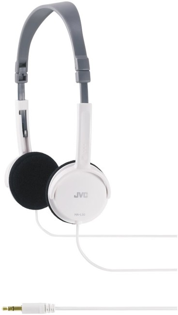 JVC Foldable Light Weight Stereo Headphones - White