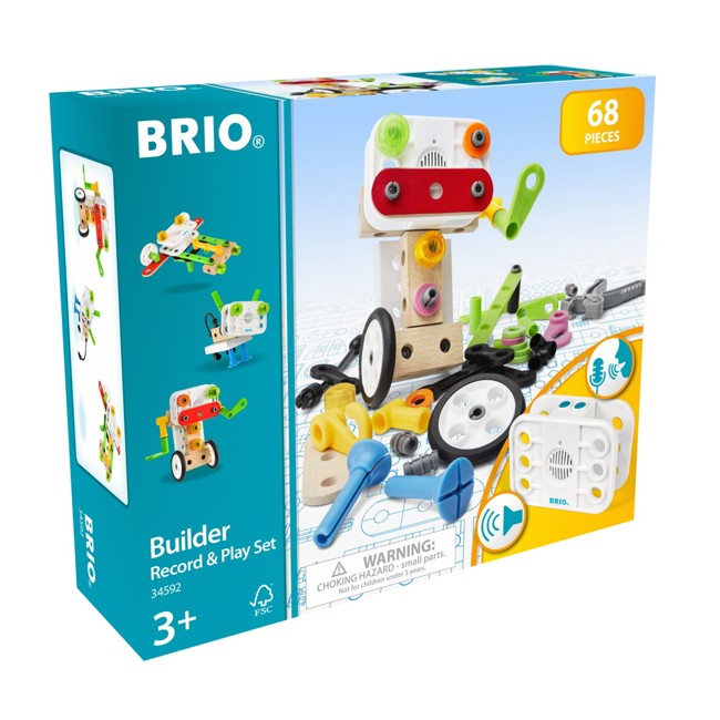 BRIO - Builder legesæt med optager og afspiller (34592)