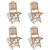 4 stykker foldbar bambus stol (41.498 x 2) thumbnail-1