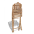 4 stykker foldbar bambus stol (41.498 x 2) thumbnail-4