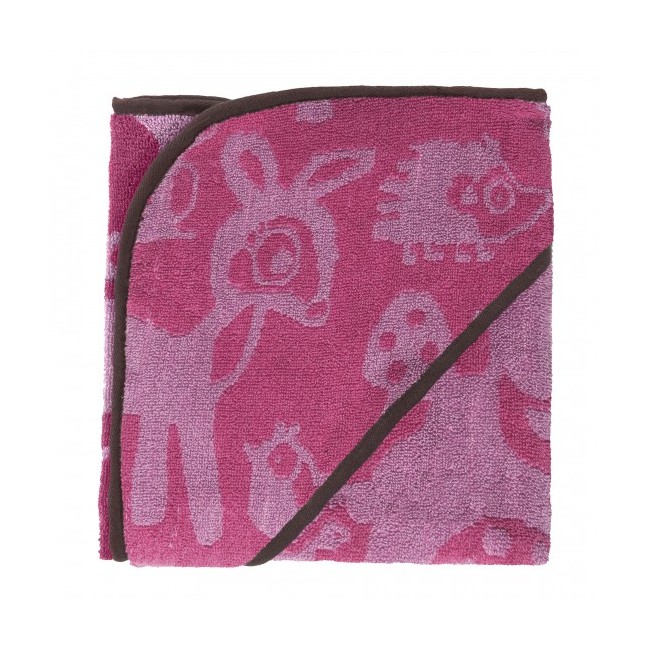 Sebra - Håndklæde med hætte - Rose - Forest (1263)
