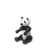 Kay Bojesen - Pandabear WWF small black/white (39423) thumbnail-1