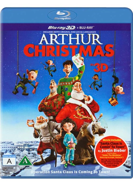 Arthurs Julegaveræs/Arthur Christmas (3D Blu-Ray)