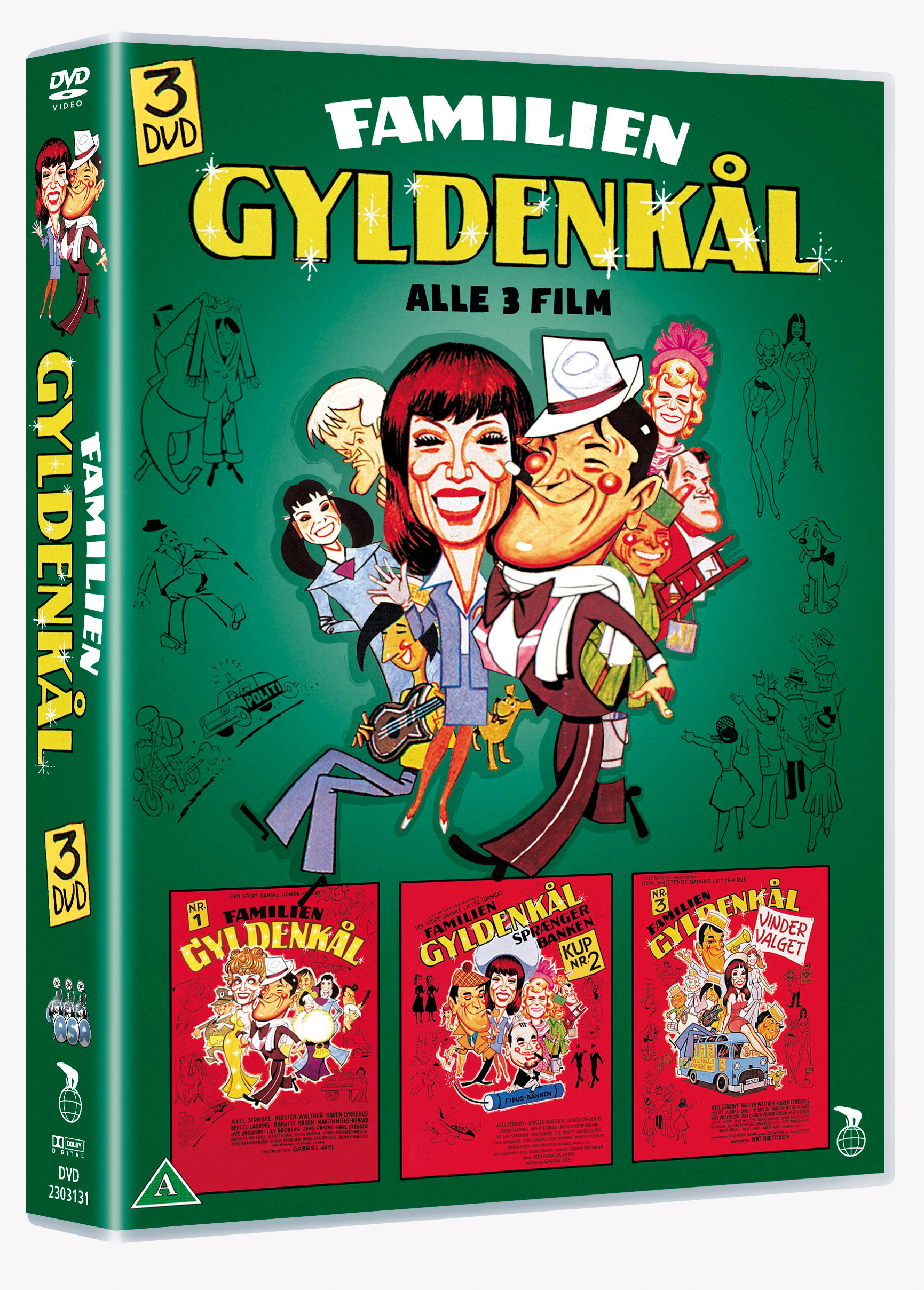 Familien Gyldenkål - 3 DVD Boks - Filmer og TV-serier