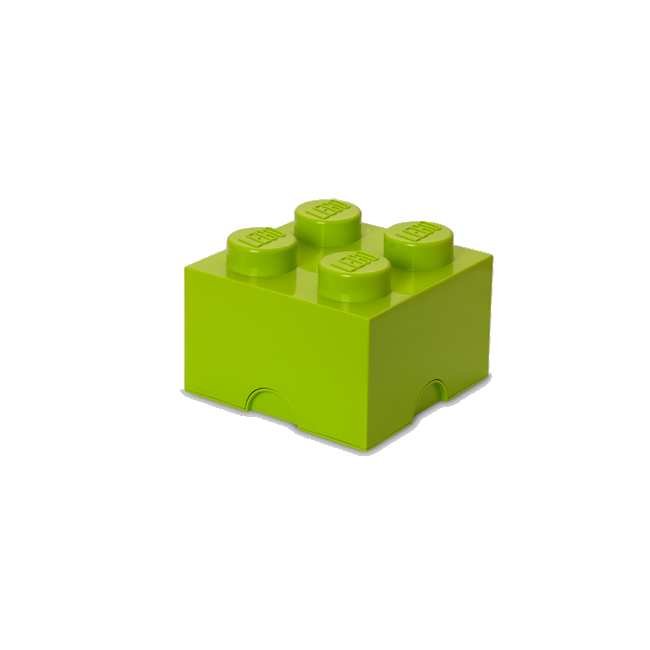 Room Copenhagen - LEGO SOpbevaringskasse Brick 4 - Gul/grøn