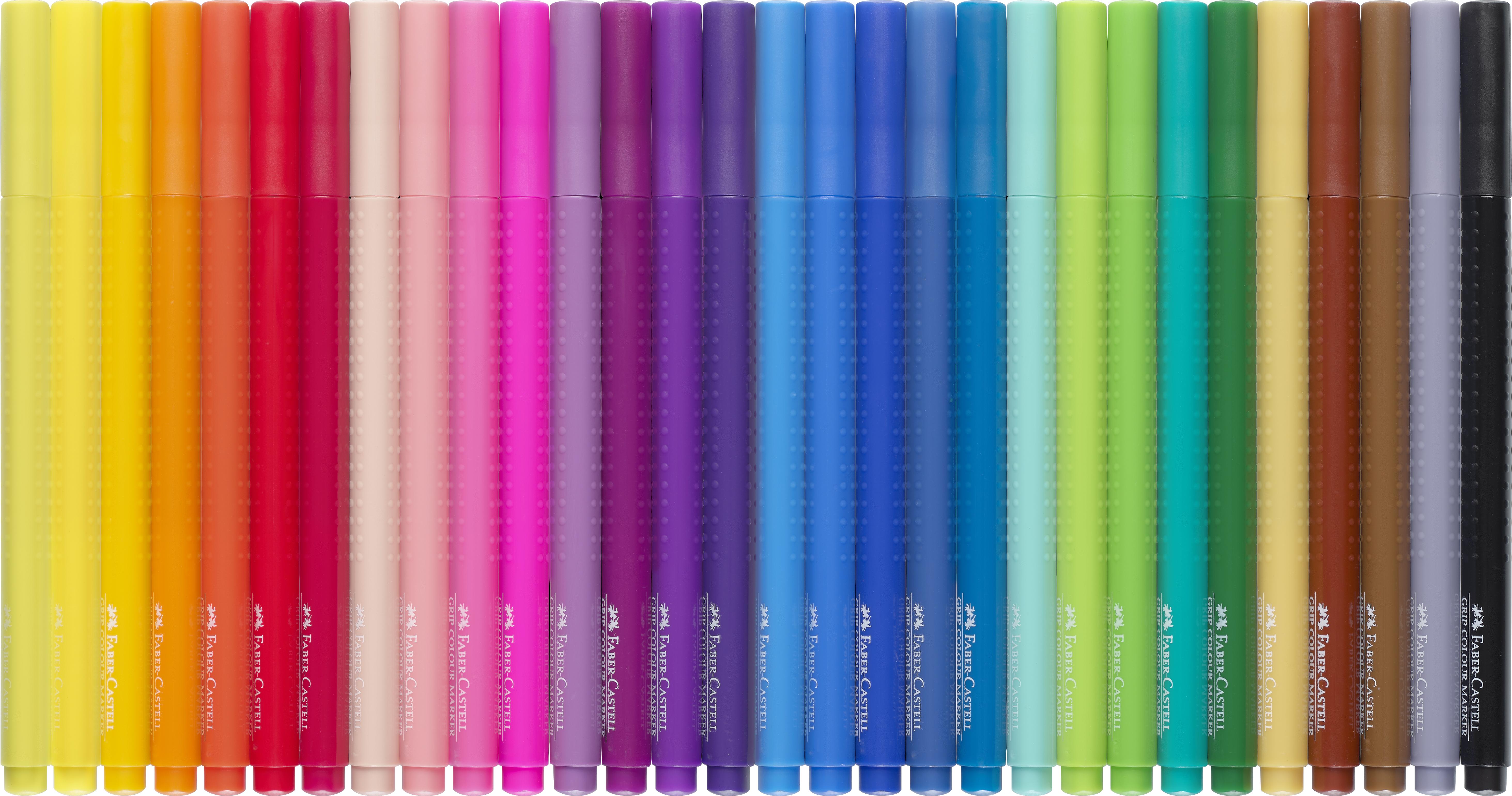 Faber-Castell - Fibre-tip pens Grip Colour Marker set, 30 pc (155335) thumbnail-4