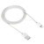 HAWEEL iPhone Lightning Kabel 1m Woven Style Meal Head (Silver) thumbnail-2