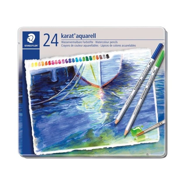 Staedtler - Karat aquarell farveblyanter, 24 stk