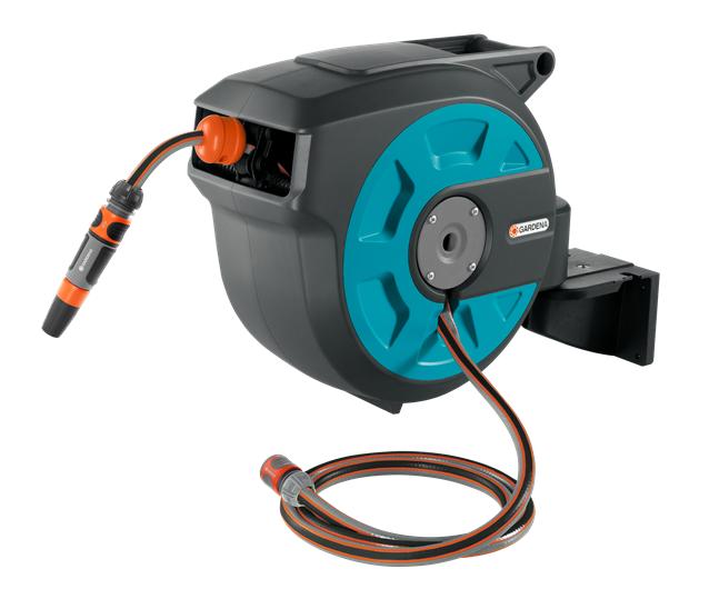 GARDENA - Wall-mounted Hose Reel 15 Roll-up automatic