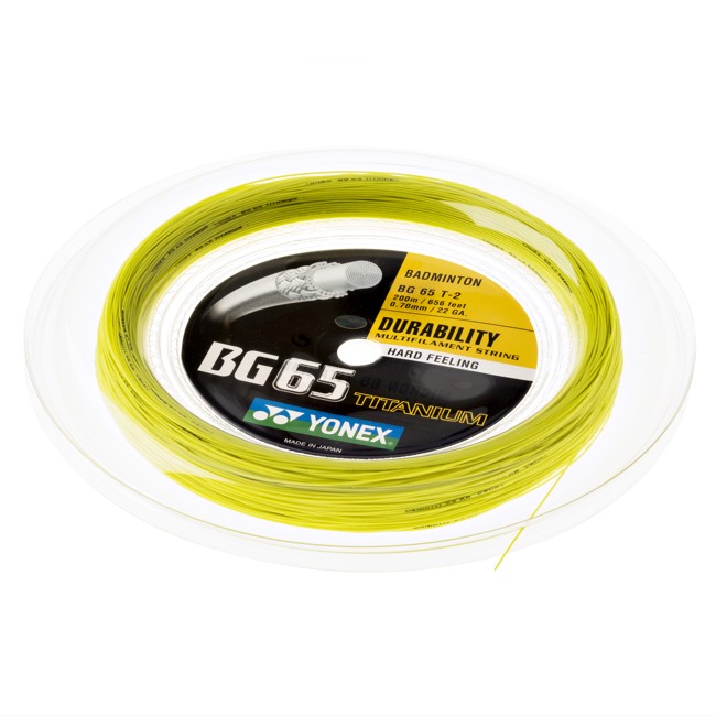 Yonex BG-65 Titanium  Lemon Yellow Badmintonstrenge