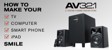 M-Audio - AV32.1 - 2.1-Kanals Aktivt Monitor System thumbnail-3