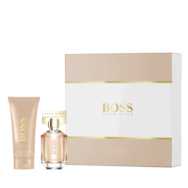 Hugo Boss - The Scent For Her EDP 100 ml+ Bodylotion 100 ml - Gavesæt