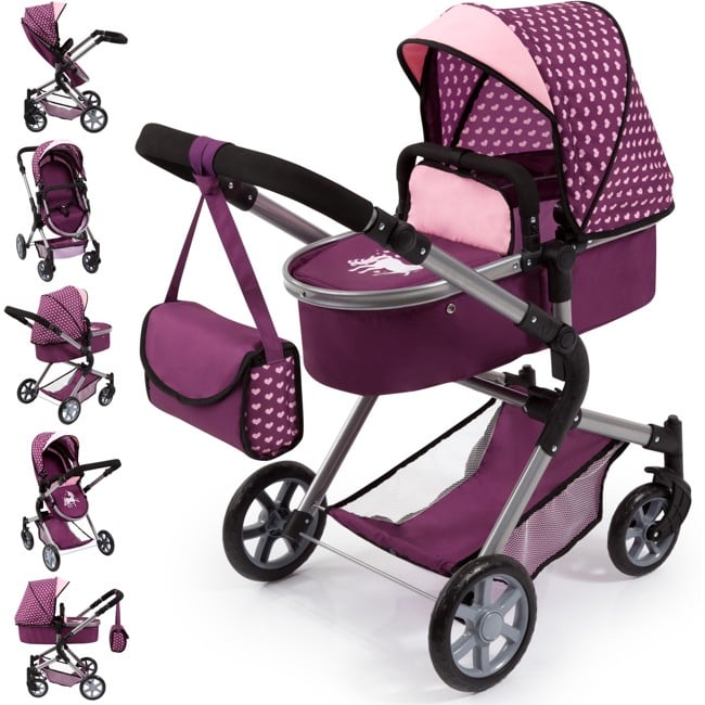 Bayer - Dolls Pram City Neo - Purple (18137AA)