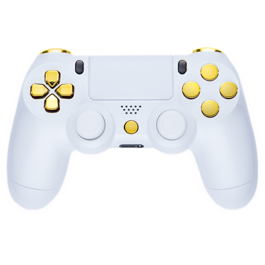Køb Playstation 4 - Piano White & Gold